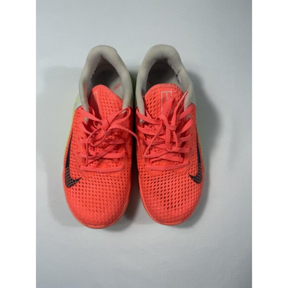 Nike Metcon 6 Training Shoes Womens Size 5.5 Orange Volt White Gym AT3160-800 - Picture 3 of 10